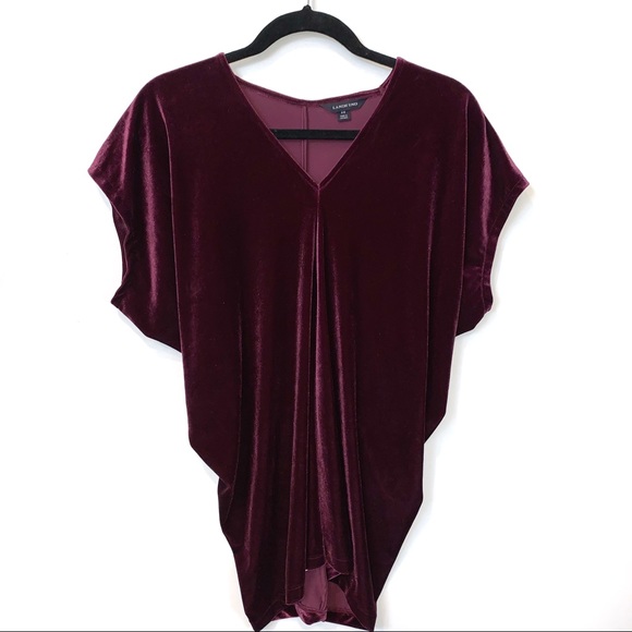 Land’s End | Purple Velvet V-Neck Blouse